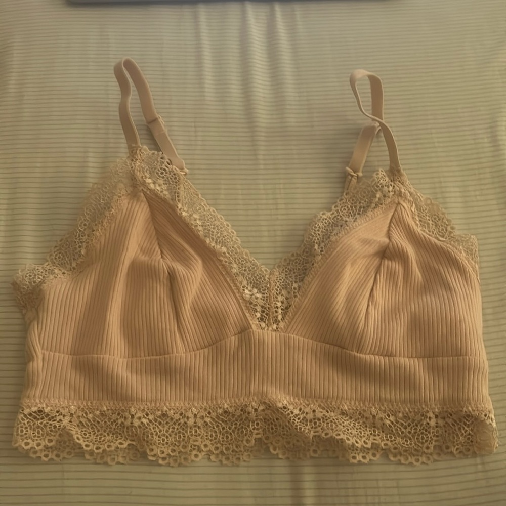 Small Light Pink bralette w/ adjustable straps